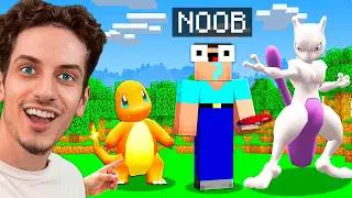 I Made My NOOB FRIEND Survive Minecraft POKEMON