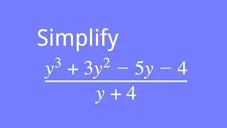 How to use algebraic division to simplify an expression