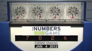Evening Numbers Game Drawing: Wednesday, January 4, 2012