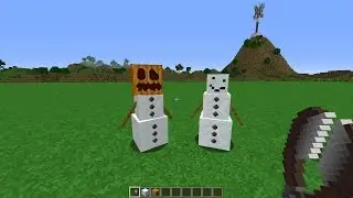 Minecraft How To: Take a pumpkin off a snow golems head
