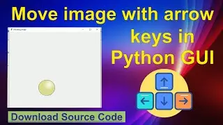 How to move image by arrow keys in tkinter GUI in Python ?