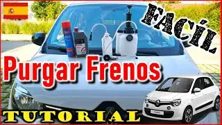 🇪🇸Purga frenos FACÍL - 1 sola persona - Ejemplo con Renault Twingo III 3 - Motor SCe70 - Tutorial