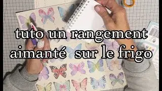 TUTO porte carnet et crayon pour le frigo 😃si si j'en avais besoin et vous?😁