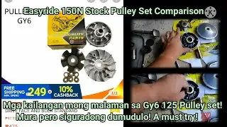 Comparison on Gy6 125 pulley set! Mura pero sigurado dumudulo! A very must try! 💯