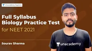 Full Syllabus Biology Practice Test for NEET 2021 | NEET Preparation | Sourav Sharma