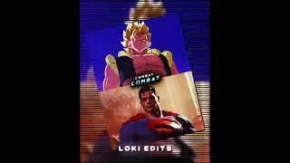 Gogeta vs Arkham Superman | Edit #shorts