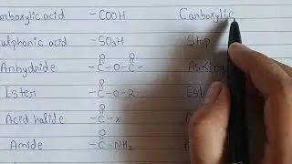 Trick to learn functional group priority order