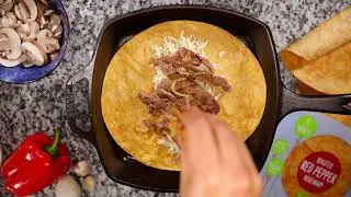 Mexican grilled steak wrap