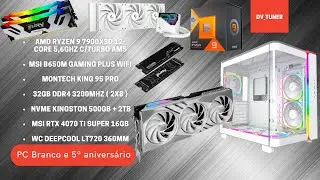 5º Aniversário de Stream, Montar PC c/ Ryzen 9 7900X3D / RTX 4070Ti Super 🚀⚡