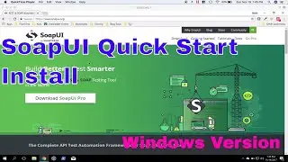 Testing REST API with SoapUI OpenSource - Part 1 - Installation - Windows