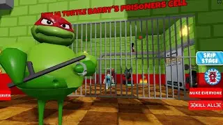 Roblox - Turtle Ninja Barry's Prison run Scary Obby All Jumpscares Full Gameplay  Roblox HD
