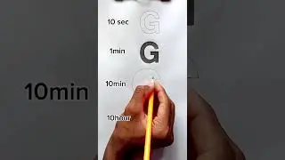 How to draw capital G letter in 3d 😪#shorts #drawing #art #short #beautifulgirl #drawingtutorial