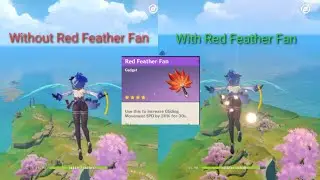 Inazuma New Gadget Testing - Red Feather Fan - Genshin Impact