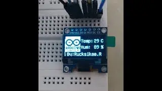 Arduino - Simple Weather Station using OLED display module and DHT11 (Prototype)