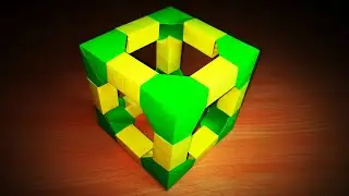 Origami Modular Cube. (Instructions) (Оригами Модульный куб. (Инструкция)