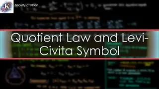 Quotient Law for Tensors and Levi-Civita Symbol
