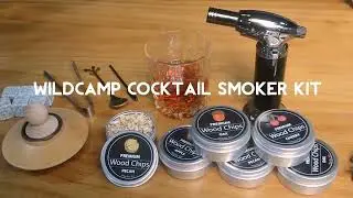 old fashioned cocktail wood smoker drink bourbon whiskey cocktail smoker kit with torch