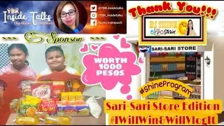 Sari-Sari Store Groceries worth of 1000php sponsored by @YBKInsideTalks  #IwillWinAndIwillVlogIt