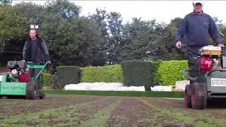 Hollow tining and Graden Scarifying