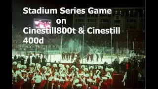 2023 NHL Stadium Series, Carolina Hurricanes Vs Capitals on Cinestill 400d & Cinestill 800t film