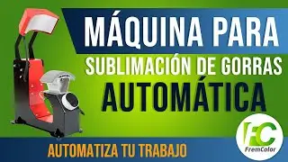 Automatiza la Sublimación de tus Gorras - Maquina de Presión Automática para Gorras