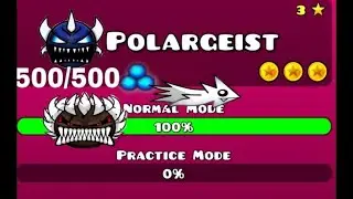 геометри даш полар гаист все 3 монеты / geometry dash polar geist all 3 coins