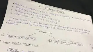 AM transmitter ! Low level modulator block diagram in Hindi