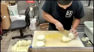 HOW TO CUT ONION FOR HIBACHI GRILLED VEGGIES