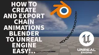 SIMPLE CHAIN ANIMATION FROM BLENDER TO UNREAL ENGINE 5