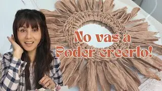 Diy MARCO ESPEJO HILO PEPEL KRAFT