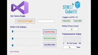 VISUAL STUDIO GUI VS STM32 USB VIRTUAL COM PORT STM32F401 PWM ADC