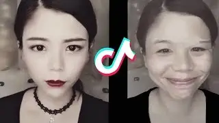 Китайская методика макияжа 2018 / Мейкап косметика в Tik tok / Перевоплощение Тик ток