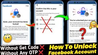 Facebook Account Lock How To Unlock 2024 | How To Unlock Facebook ID | Your Account Has Been locked