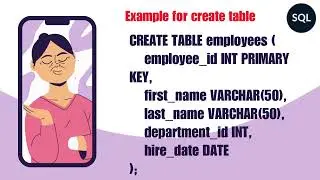 Create Table in SQL | How to create a table in SQL 