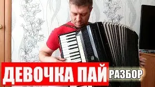 Девочка пай Разбор на аккордеоне Аккордеонист (аккордеон кавер)