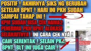 HORE ! STATUS SIKS NG BERUBAH ! NAMA² PENERIMA BANSOS SEPTEMBER SUDAH BISA DICEK ! SUDAH TAHAP INI !