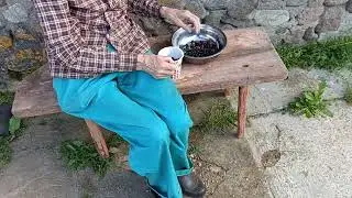 Дом у озера. Ягоды на варенье.