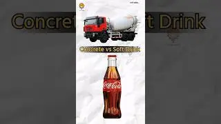 Concrete vs Coke | What happens when we add soft drink in wet concrete #cocacola #concrete #shorts
