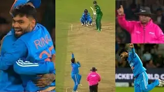 Watch Rinku Singh Bowling He Took Van Der Dussen Wicket During Ind Vs Sa ODI Match