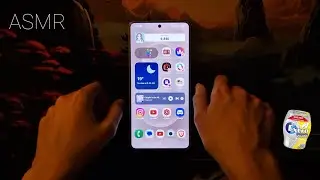 ASMR what's on my phone (gum chewing & whispering)