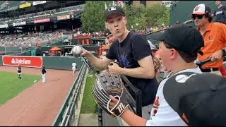 I rescued this baseball for a kid at Camden Yards