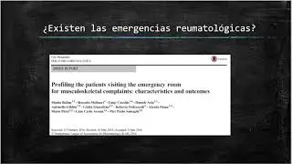Emergencias en Reumatología Parte 1