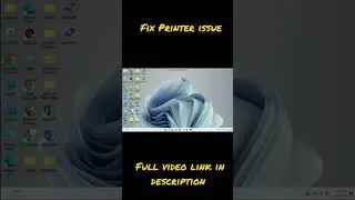 How to Fix Printer Error in windows / how to fix cannot connected this Printer