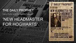 'New Headmaster for Hogwarts' - HP5 The Daily Prophet Replica