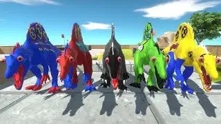 Jurassic world evolution 2 Spinosaurus Marvel DC VS Trex Marvel DC Speedrace