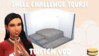 700 Subs Shell Challenge Tours! + Building with my own shell | The Sims 4