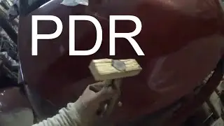Капот после PDR. Ремонт рено.