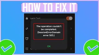Cash App Error 503 | Session Error Domain 503 FIX (NEW)