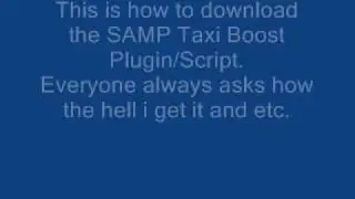 GTA SAMP Taxi Boost Plugin
