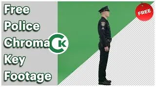 Police Officer Green Screen Footage | Free Chroma Key Character